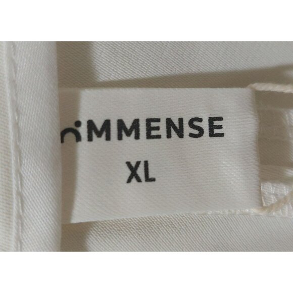 NWT Commense Wide-Leg Cream Women's Pants With Pleated Front & Back Pockets - Picture 4 of 8